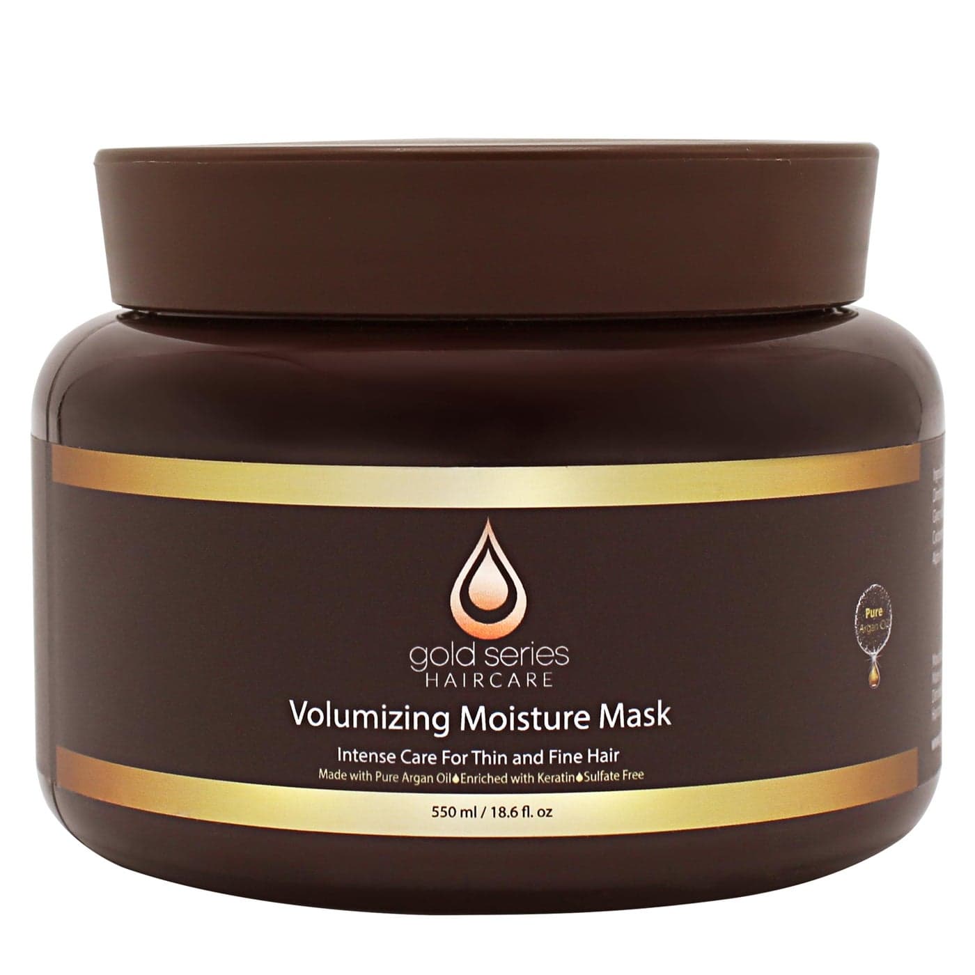 Moroccan Gold Series Deep Conditioning Hair Mask Moisturizing Treatment with Argan Oil for Dry Damaged Hair Volumizing Conditioner for Natural Fullness 186 Oz
