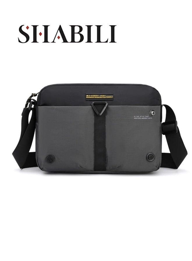 Men's Outdoor Sports Crossbody Bag, Boys Multifunctional Motorcycle Style Sling Bag Chest Bag Riding Bag Hiking Bag, Daily Commuter Side Bag Cycle Bag Phone Bag Gent Bag for Teenager, College Students
