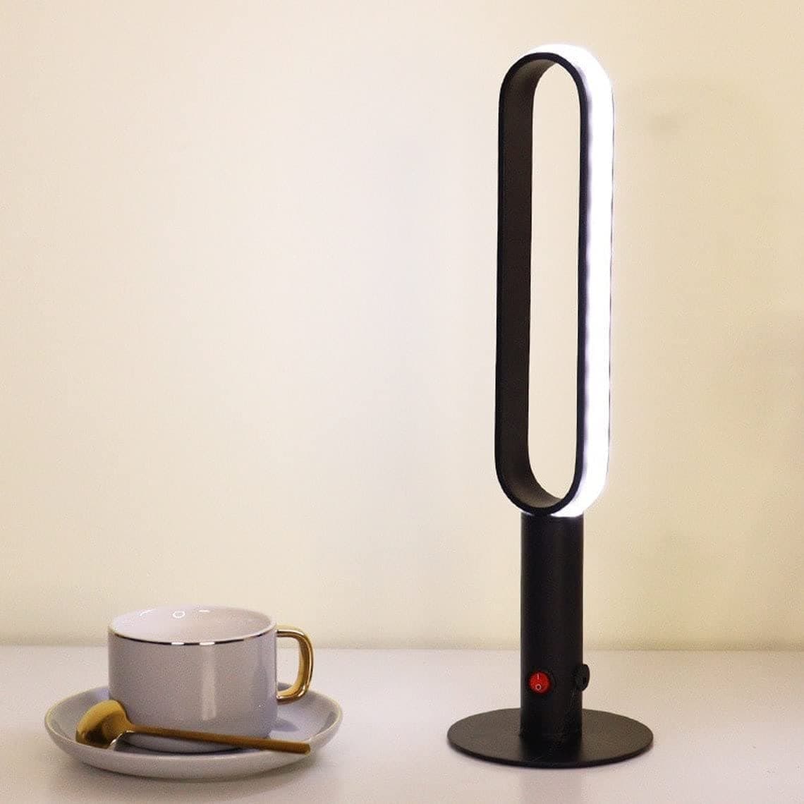 AWOKZA Cordless Table Lamp Rechargeable 3 Color Stepless Dimming Portable LED Desk Lamp for Restaurant Bedroom Bars LAMP Out