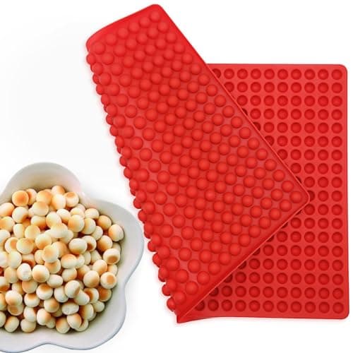 Bongpuda 468-Cavity Mini Round Silicone Molds,Chocolate Drops Mold | Small Dog Treat maker |Semi Sphere Gummy Candy Molds,For Jelly, Candy, Gummy, Wax Melt Baking Pan