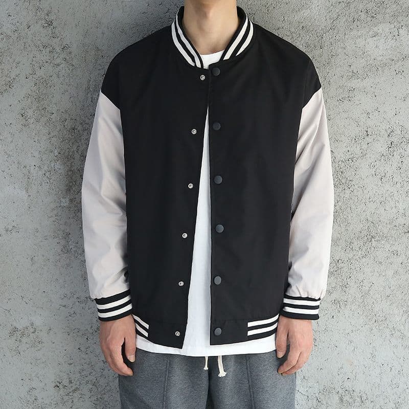 Coat Men'S Korean-Style Fashionable Loose Dummy Handsome Baseball Suit Fashionable Brand High Street Bomber Jacket Ins All-Match