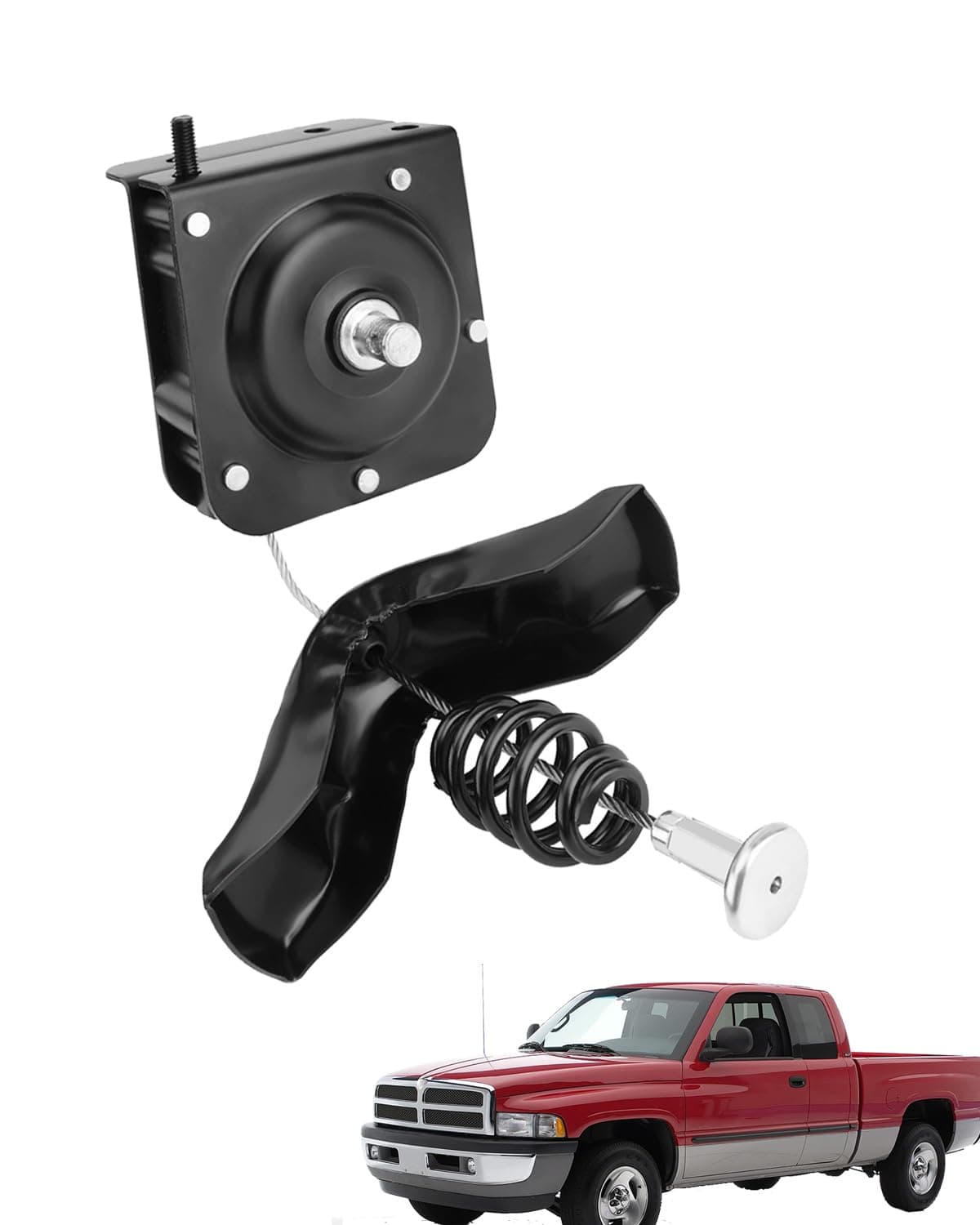 Spare Tire Hoist, 924-541, Spare Tire Winch Carrier, Compatible with 1994-2002 Dodge Ram 1500 2500 3500, Spare Tyre Holder with Offset Cable, Spare Wheel Towing Winch, Spare Tire Lift, 52058707