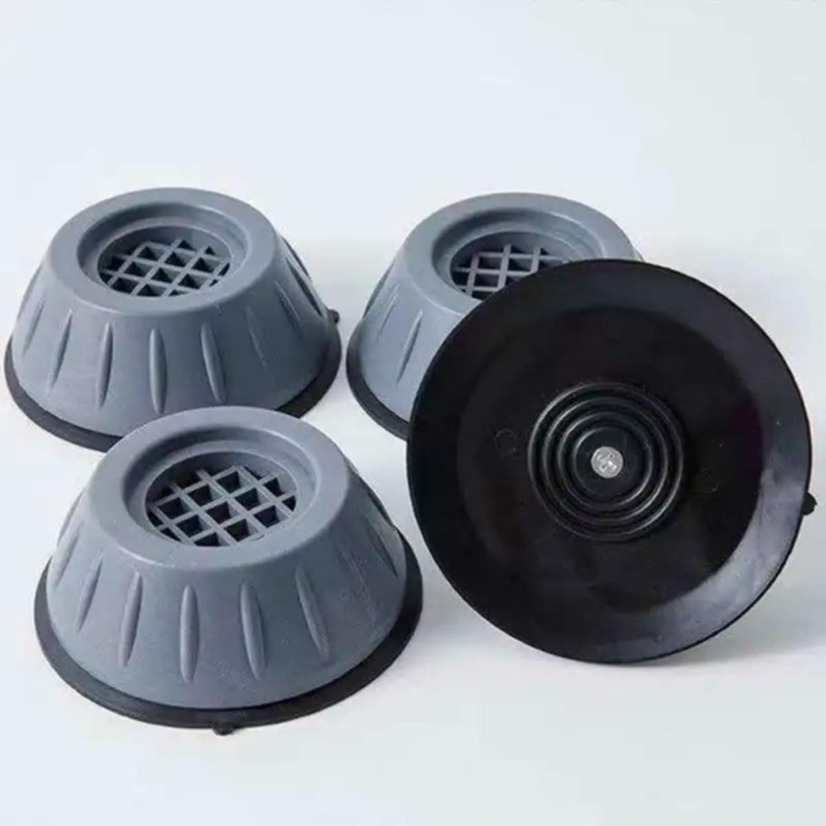 Blase enterprise Anti Vibration Pads for Washing Machine with Suction Cup for Washing Machines Fridge Dryer Levelling Feet AntiWalk AntiSkidAntiVibration and Noise Cancellation 4 Pack