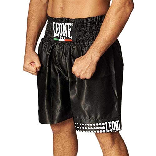 LEONE 1947 UnisexAdults Knee Length Regular fit Boxing Shorts Black