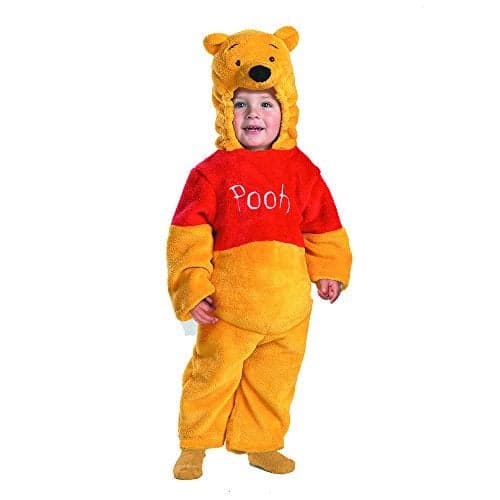 Disguise Winnie The Pooh Deluxe 2Sided Plush Jumpsuit Costume Small 2T