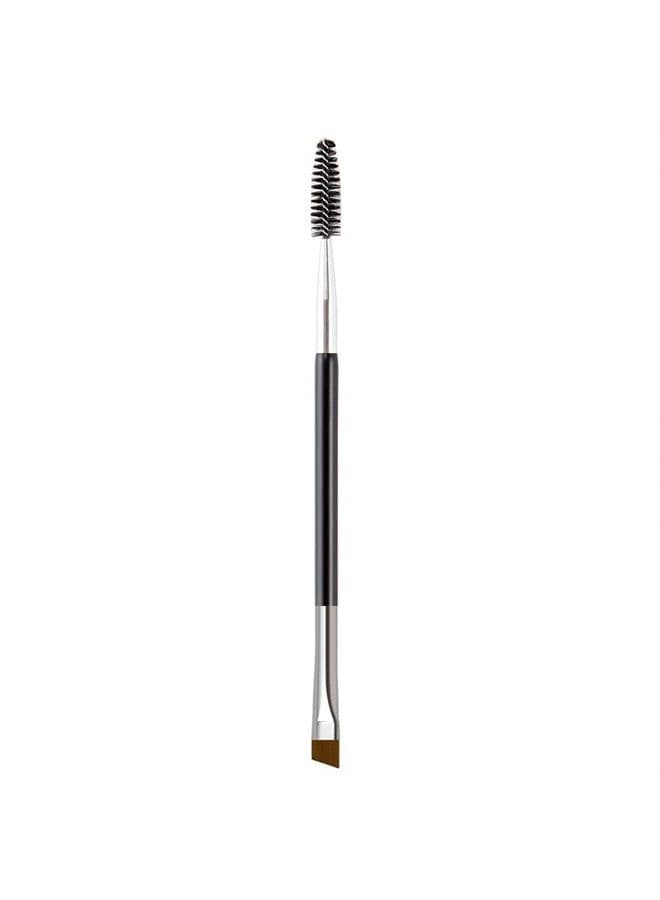 Eyebrow Brush, KINGMAS Professional Double-Ended Angled Eye Brow Brush and Spoolie Brush (Black)