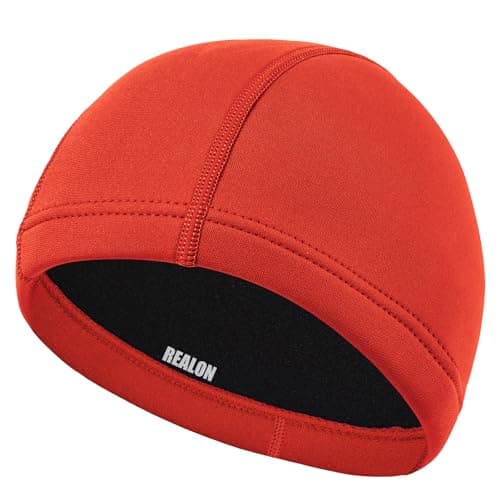 REALON Neoprene Diving Hood Wetsuit Cap for Men Women and Youth 3mm Thermal Scuba Headband Swim Beanie Long Hair Protection Hat for Swimming Surfing Windsurfing Snorkeling Water Sports