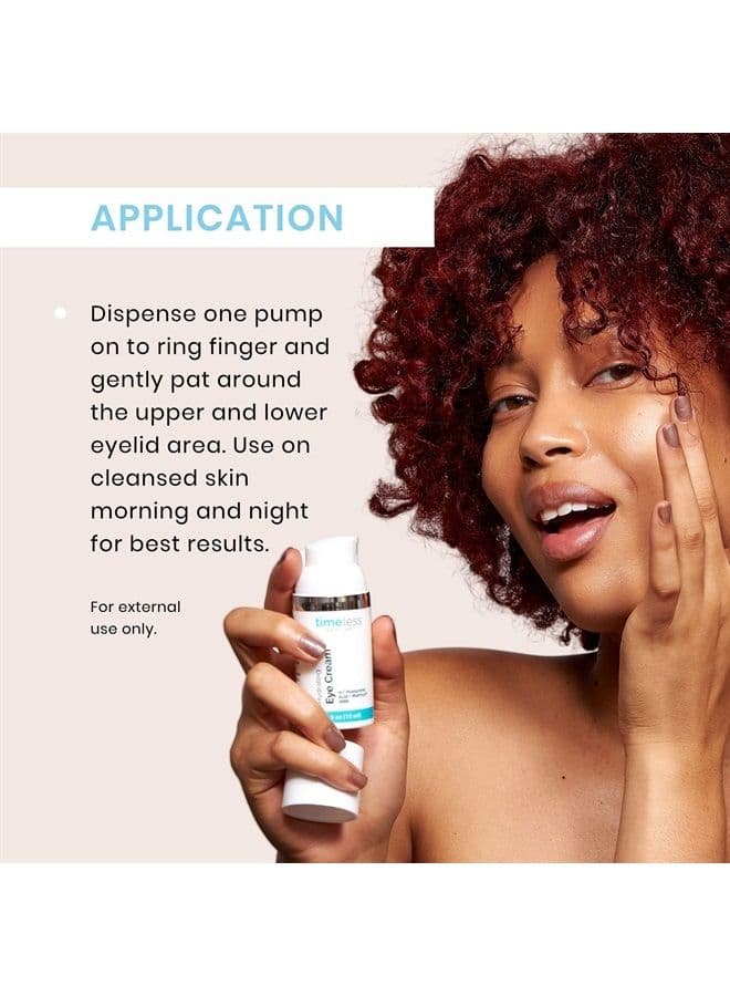 Hydrating Eye Cream - 0.5 oz, Pack of 2 - Reduce Puffiness & Fine Lines - Includes Hyaluronic Acid for Hydration + Matrixyl 3000 to Fight Wrinkles - For All Skin Types