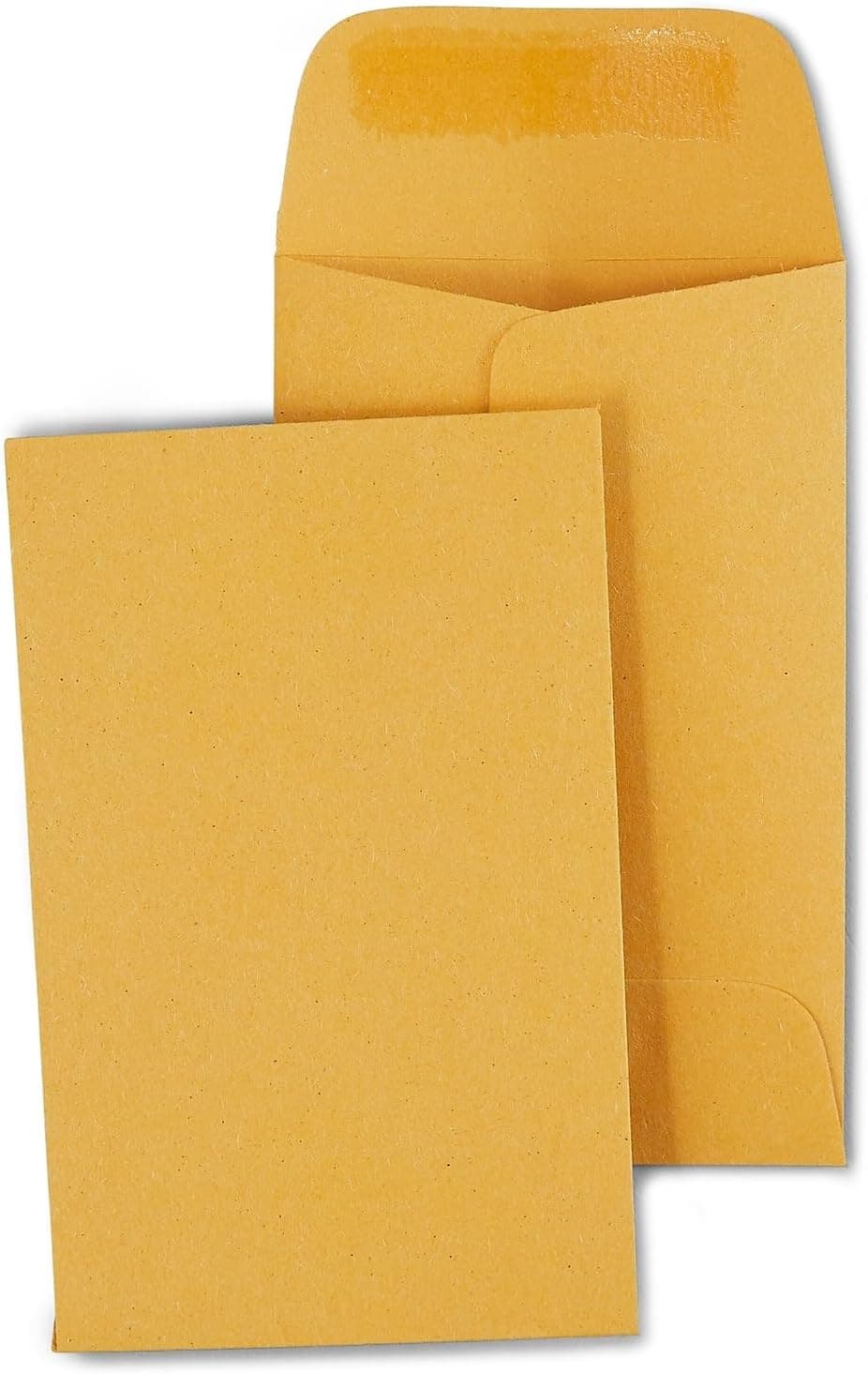 Staples 535062 Gummed Currency Envelopes 2 14Inch x 3 12Inch Brown 500Box 19848CC