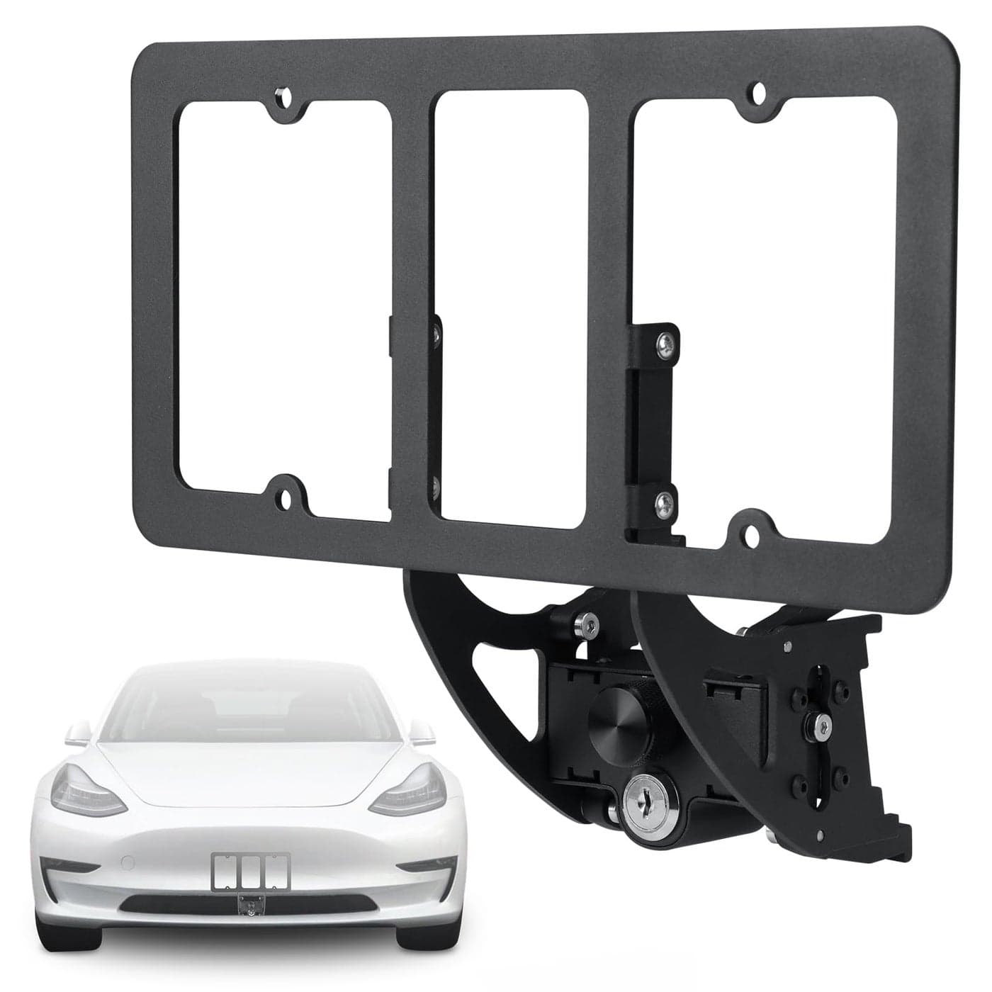 No Drill Front License Plate Holder Fit for 20202024 Model Y 20172023 Model 3 with Safety Design No Adhesives License Frame