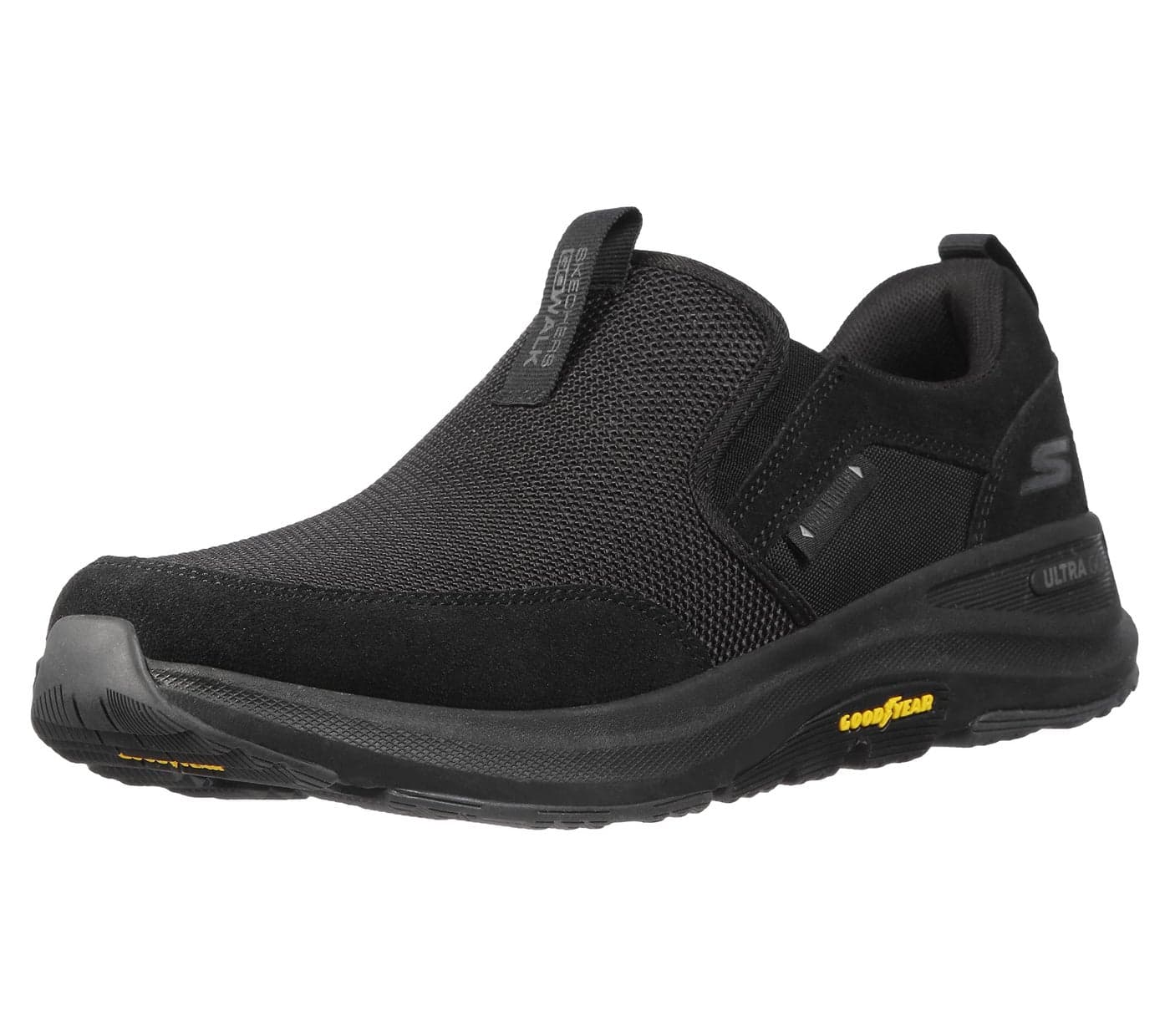 Skechers Go Walk Outdoor - Athletic Slip-On Trail Hiking Shoes with Air Cooled Memory Foam Black