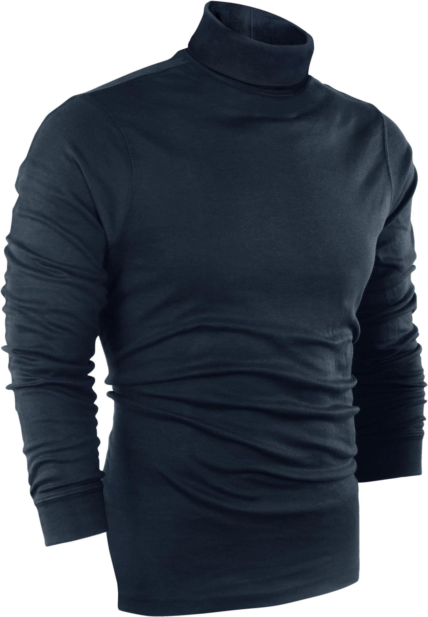 Utopia Wear Turtleneck Men Slim Fit UPF 50+ Lightweight Pullover Sweater Long Sleeves Top, XX-Large, Navy
