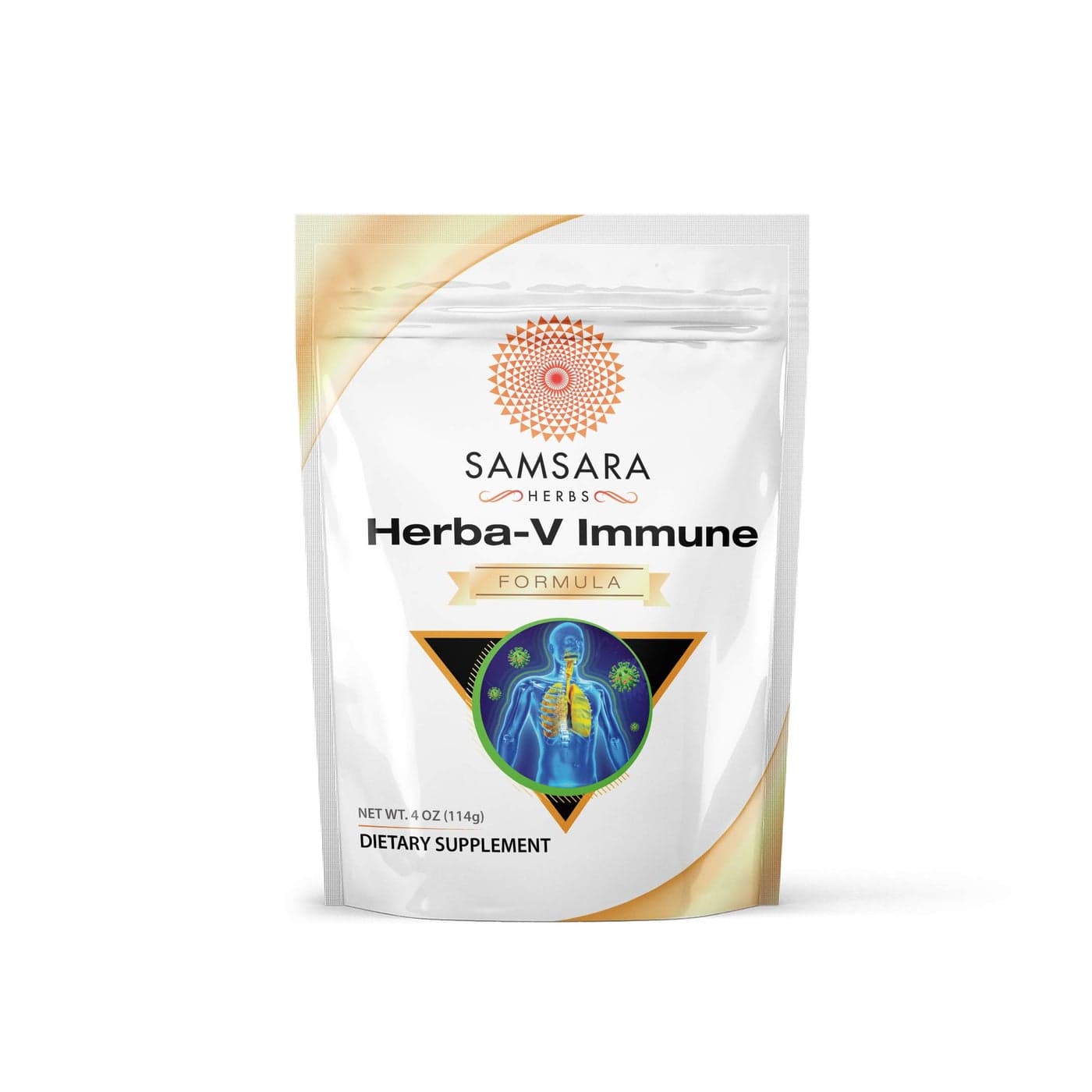 Samsara Herbs HerbaV Immune 4oz114g Herbal Support Formula with 18 Powerful Herbal Extracts Including Dan Shen Skullcap Licorice Isatis Resveratrol Astragalus Rhodiola and Kudzu