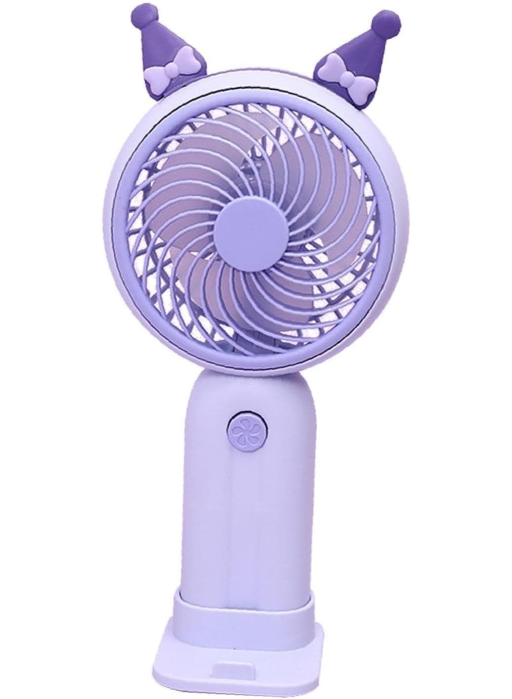 Portable Mini Handheld Fan USB Rechargeable Battery Operated Ideal for Makeup Travel Indoor Outdoor Use for All Ages Purple
