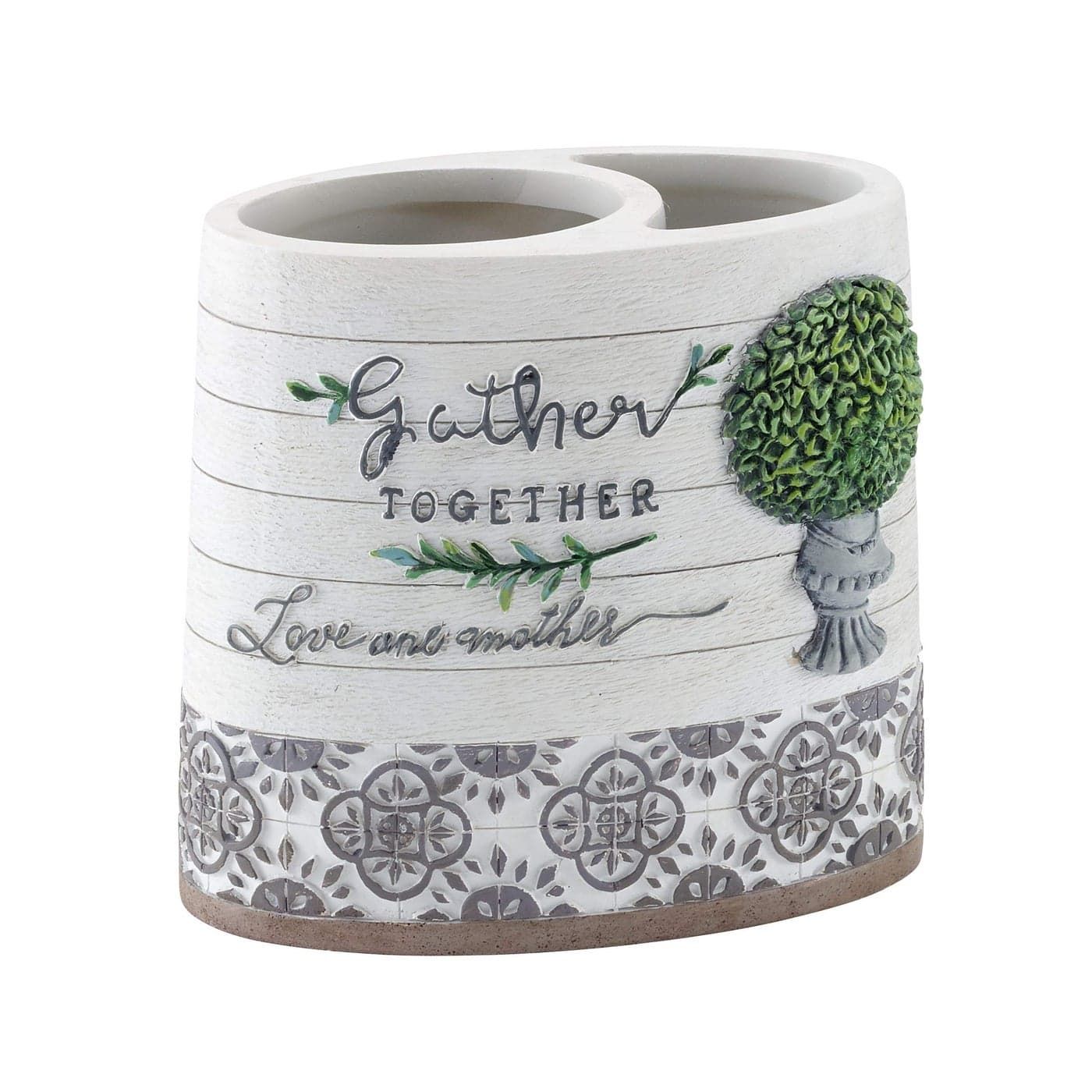 Avanti Linens Toothbrush Holder Guest Bathroom Essentials Chic Home Decor Modern Farmhouse Collection