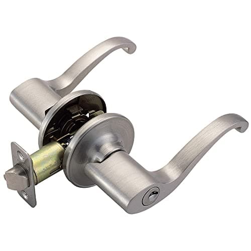 Design House 784918 Scroll Entry Door Lever Satin Nickel