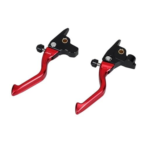 PJMTCUSTOM Adjustable Clutch and Brake Hand Lever Controls Shorter Slim Compatible with Harley Davidson Touring 20172020 Hydraulic Clutch Red