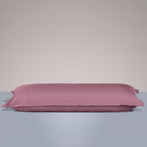 SleepyCat Cotton ?Solid Pillow Case with Envelope Closure - 1 Piece | Coloured with AZO-Free Dyes and Oeko-Tex Certified | Machine Washable, Purple Panther (Cuddle Size, 52X20 Inches),200
