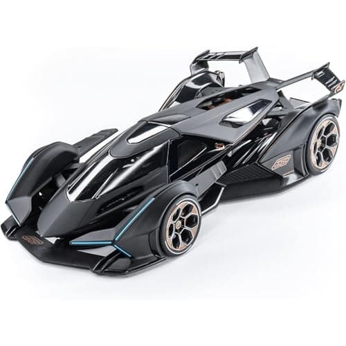 UKAXA 1:22 Scale Lambo V12 GT Toy Car for Kids Collection Diecast Metal Model Car with Light Sound Pull Back Openable Door
