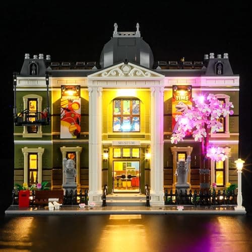 GEAMENT LED Light Kit Compatible with Lego Natural History Museum Lighting Set for Icons 10326 Model Set Not Included
