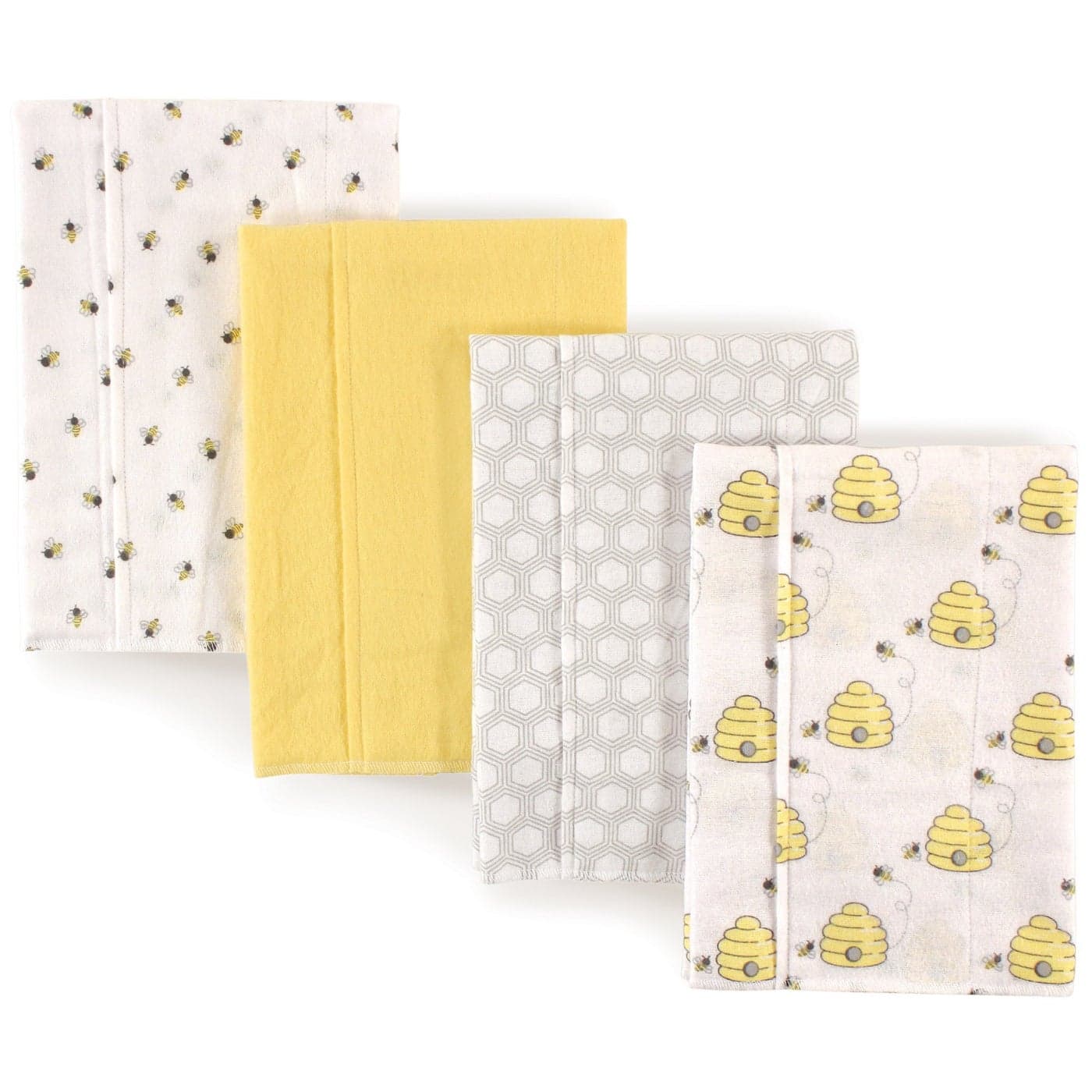 Hudson Baby Unisex Baby Cotton Flannel Burp Cloths Bee One Size