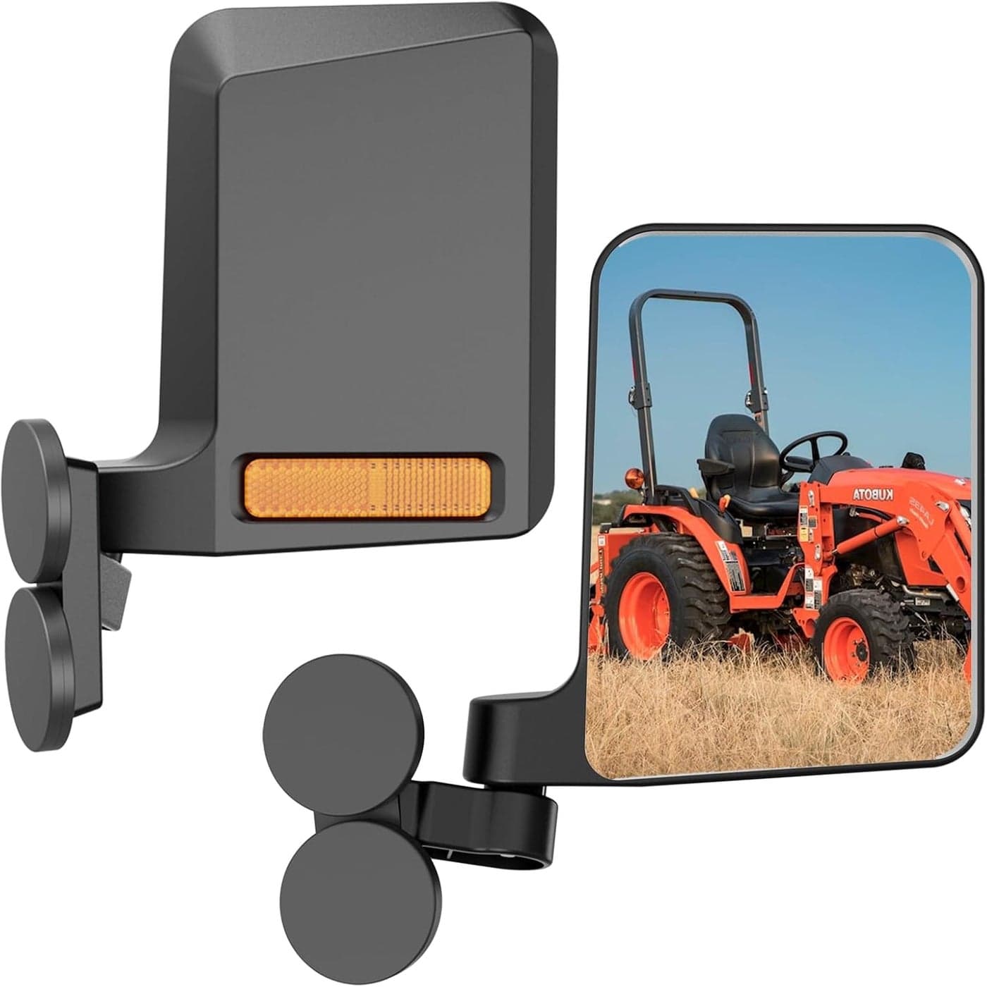 Lifronkit Strong Magnetic Tractor Side Mirrors for Forklifts and Lawn Mowers