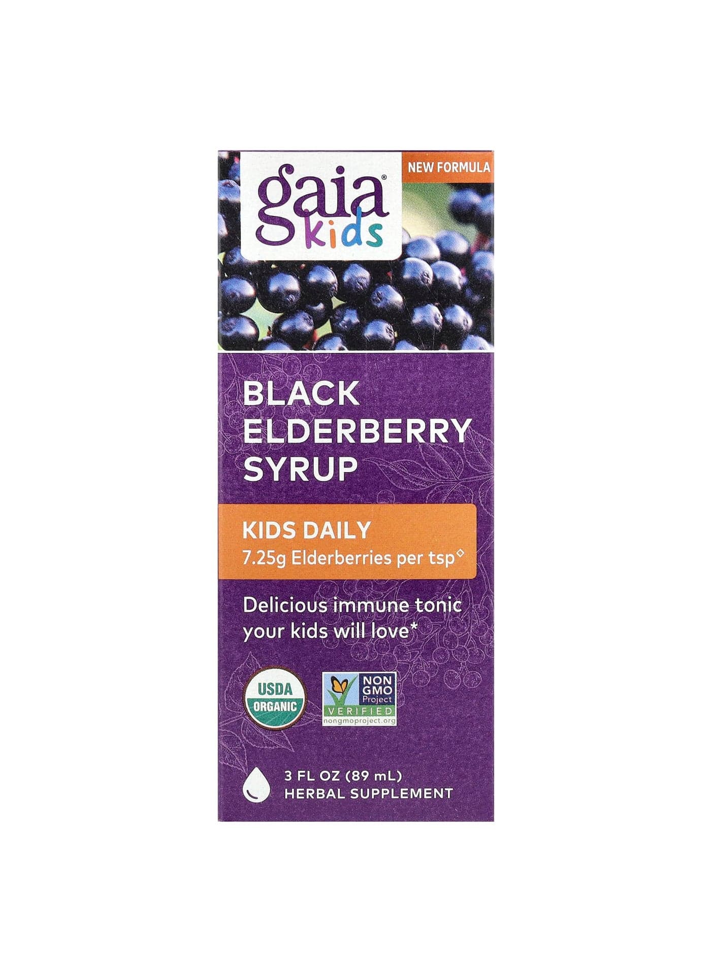 Kids, Black Elderberry Syrup, 3 fl oz (89 ml)