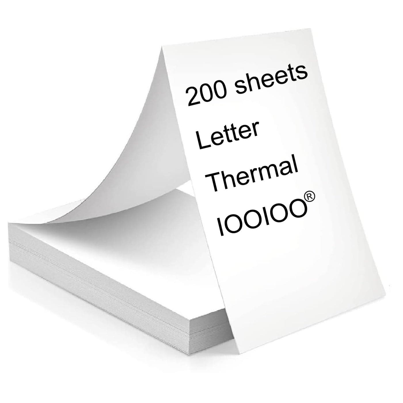 200 pages, BPS free, thermal printer paper 8.5 x 11, letter, folded, continuous, perforated, quick dry for pen, BPA free. For IOOIOO, Peripage, Munbyn, Jadens, Hprt, Phomemo…(lasting 3 years)