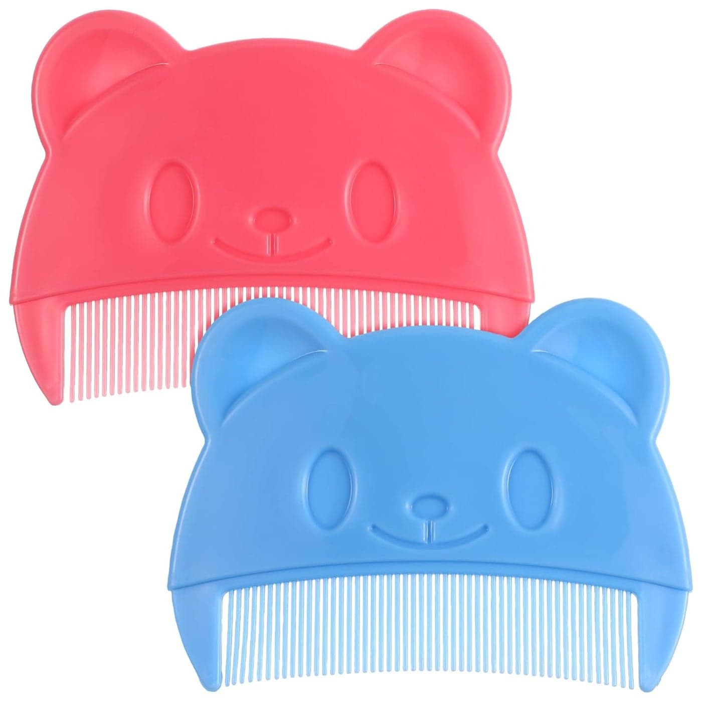 Toyvian 2Pcs Baby Hair Combs Plastic Cute Cradle Cap Comb for Babies Gentle Touch Easy to Hold Bear Shaped Bath Brush for Newborn Baby Cradle Cap Dandruff Random Color