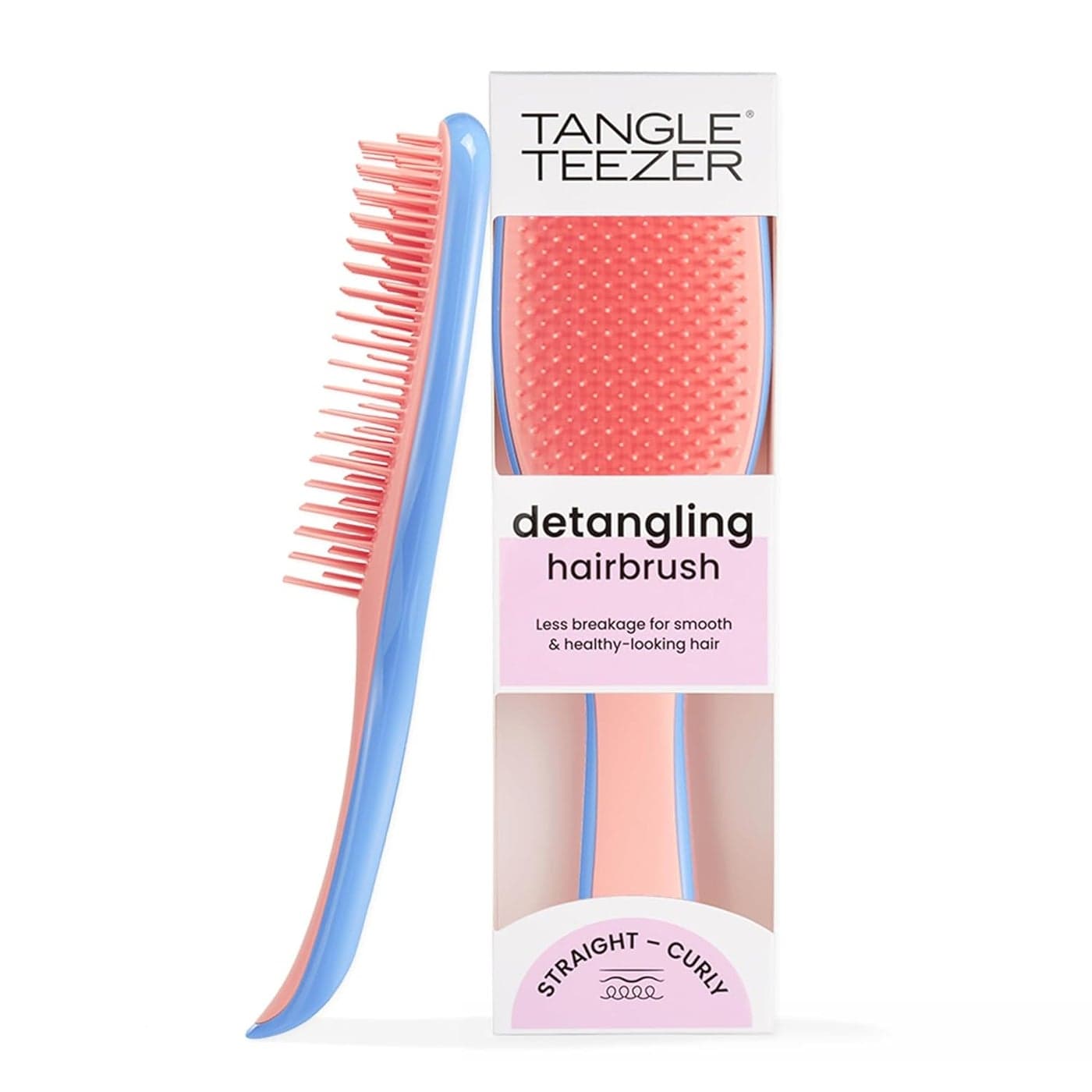 Tangle Teezer Ultimate Detangler Hairbrush for Wet Dry Hair Eliminates Knots Reduces Breakage for All Hair Types Apricot Blaze