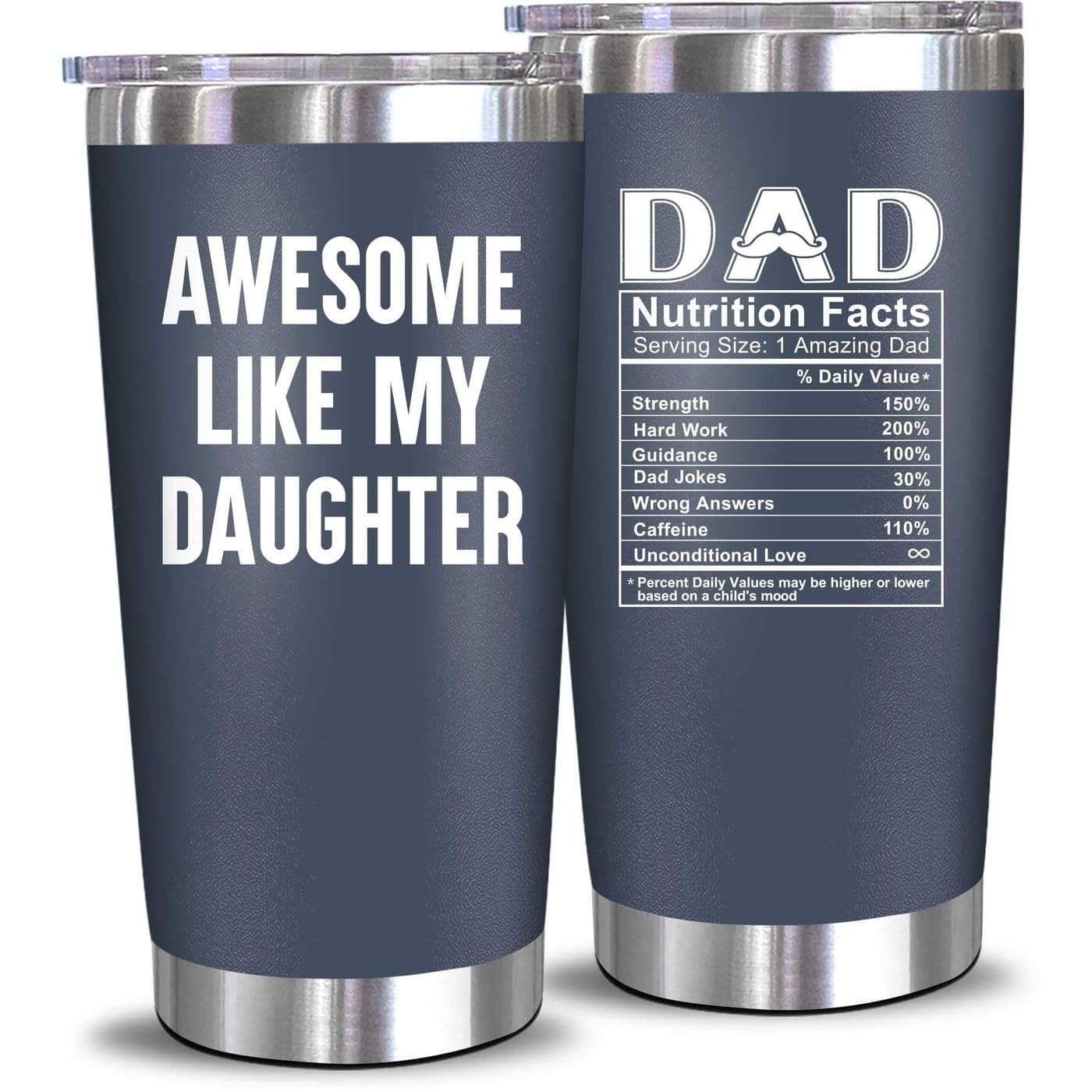 NewEleven Fathers Day Gift For Dad Birthday Gifts For Dad From Daughter Husband Gifts Unique Birthday Present Ideas For Father Husband New Papa Bonus Father From Daughter 20 Oz Tumbler