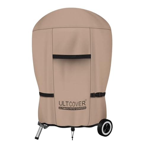 ULTCOVER Outdoor Waterproof Charcoal Kettle Grill Cover for Most 18 inch Round Smoker Size Up to 23 Dia x 32 H