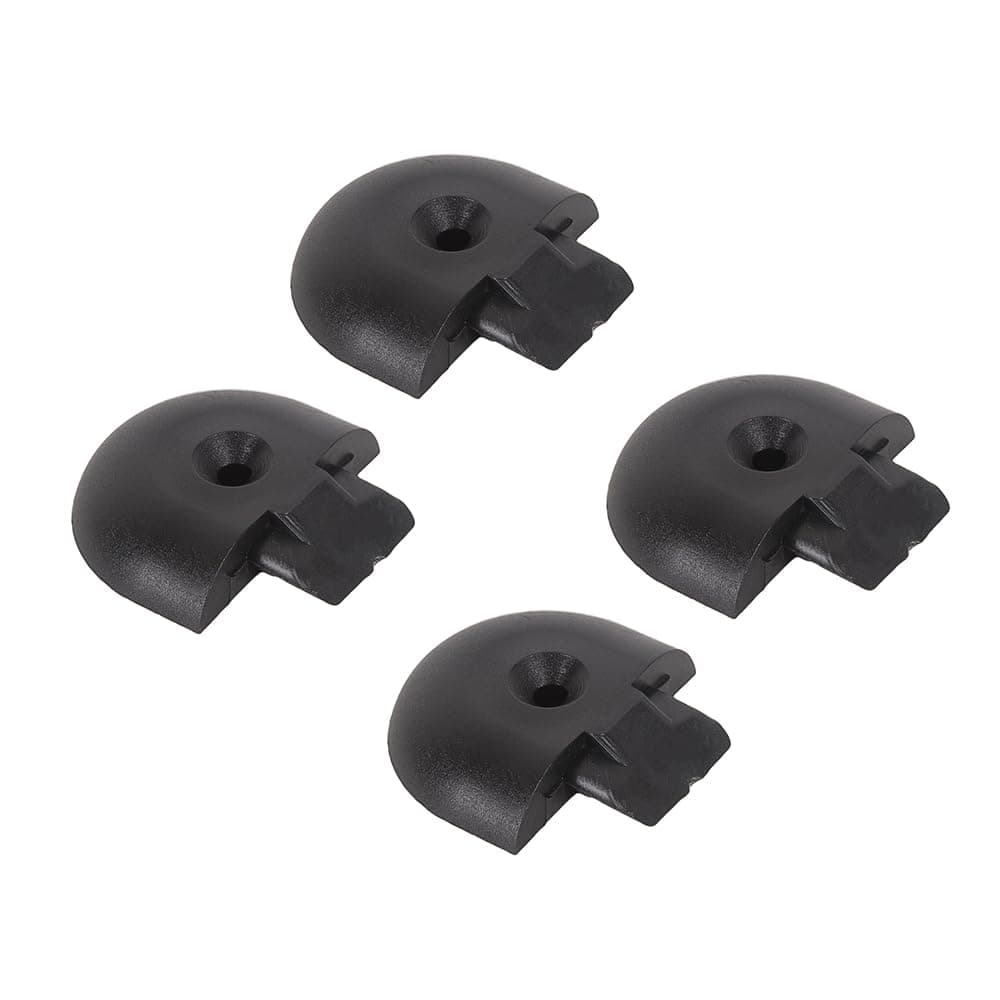 MOTO4U Cargo Angled End Cap for L Track TieDown Rail End Caps End Plug Cap Enclosed Trailer Cargo Van Trailer Track Plugs Round 4Packs