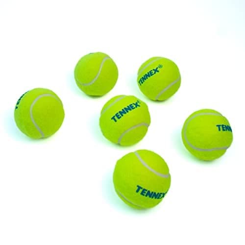 TENNEX Rubber Tennis Ball for Cricket Yellow Colour | Soft/Light Cricket Tennis Ball | Approx 72 Grams | 12 Balls Pack