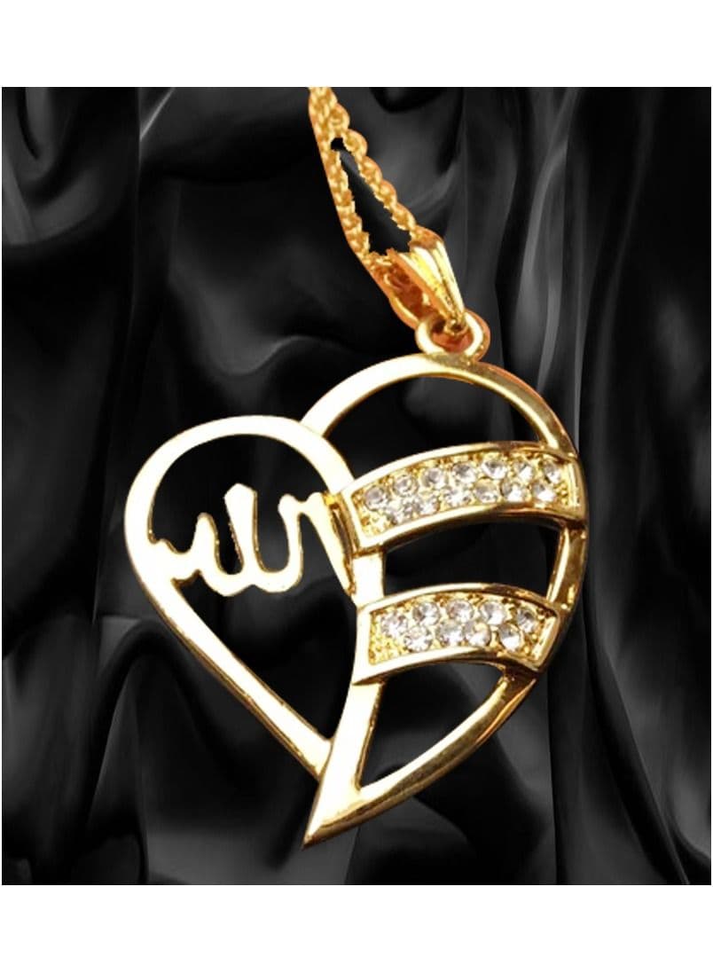 Fashion Jewelry Highly craftsmanship New arrival Gold Color allah pendant necklace for women men charm Islam pendant for muslim allah pendant