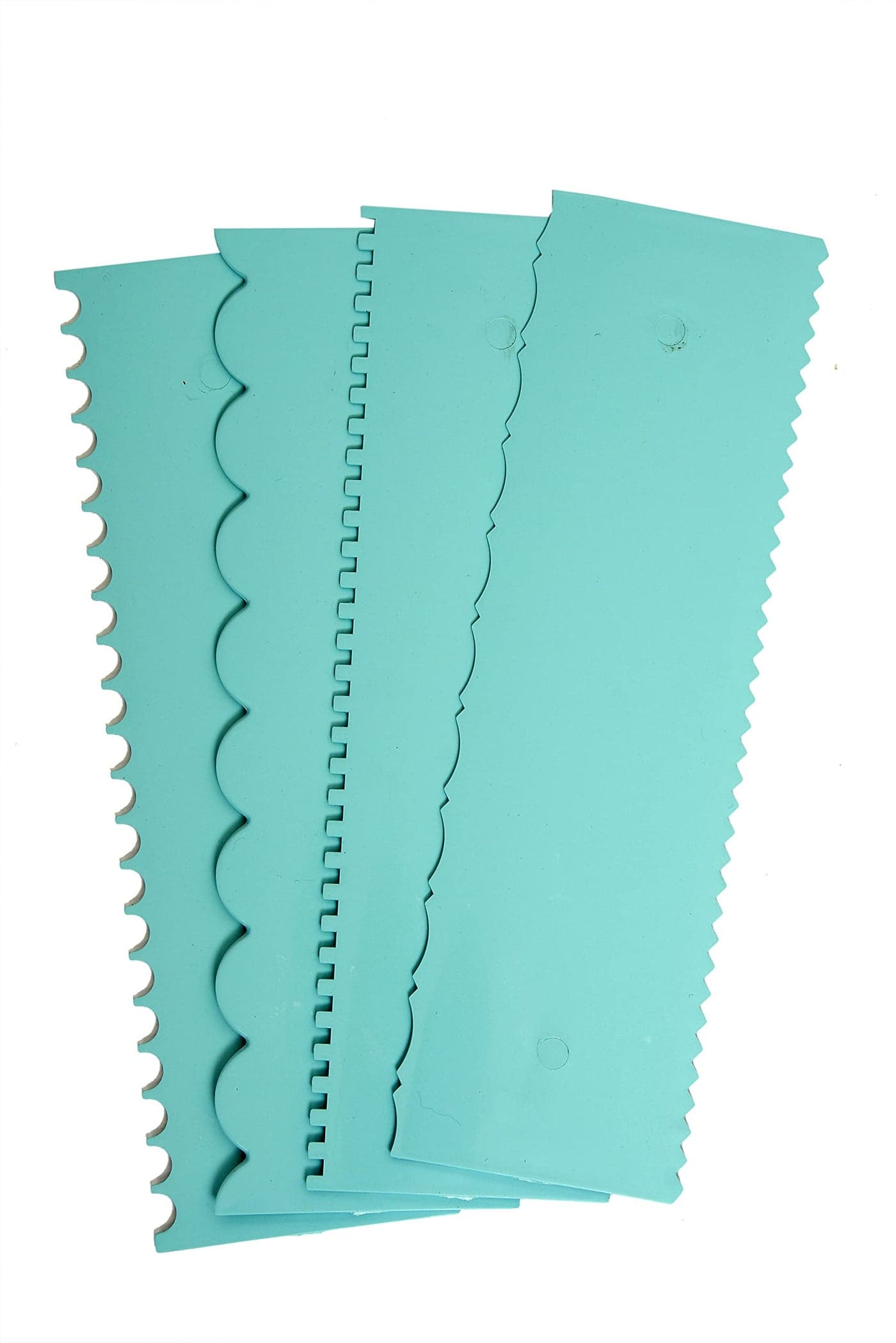GADE Cake decorative tall scraper for icing - 10inch (Design A (Pack 4))
