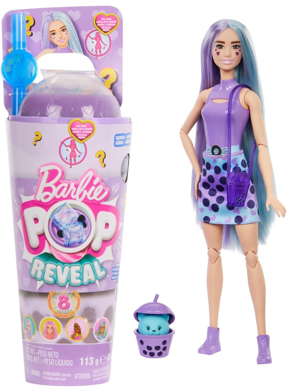 Barbie Pop Reveal Bubble Tea Series - Taro Milk