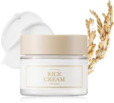 Im from Rice Cream 169 Ounce 41 Rice Bran Essence with Ceramide Glowing Look Improves Moisture Skin Barrier Nourishes Deeply Soothing to Even Out Skin Tone Valentines Gift