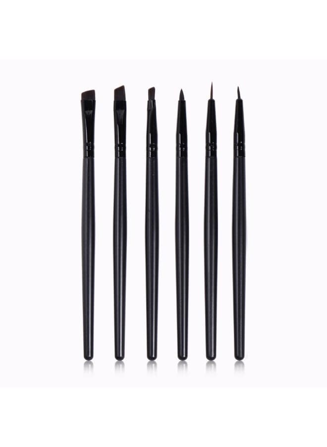 6-Pieces Eyeliner Brush Set, Flat & Fine Angled Eyeliner Brush Slanted Angled Brow Brush, Angled & Flat Eyeliner Eyebrow Concealer Brush Makeup Tools for Eyeshadow Eyebrow Cosmetics