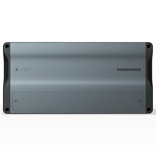 AudioControl A1100.5 Altitude 1100W 5 Channel Amplifier Car Audio, Class D Amplifier, EV Compliant Tesla Amp, High/Low Inputs for Use with Factory or Aftermarket Radio, Crossover, ParaBASS Equalizer