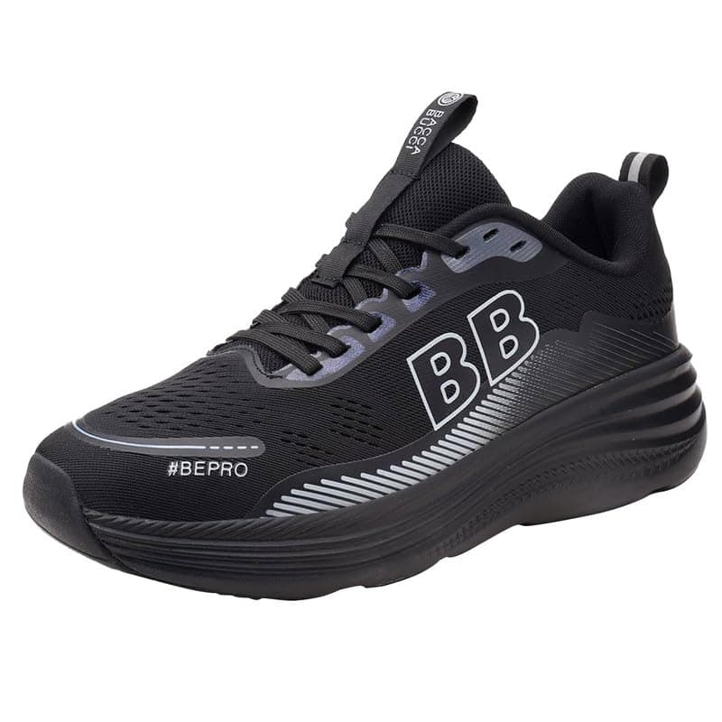 Bacca Bucci AEROCORE Lightweight All-Day Athleisure Sneakers with Comfort Insocks | Men’s Trainers for Gym, Walking & Outdoor Sports Midnight Black UK 10