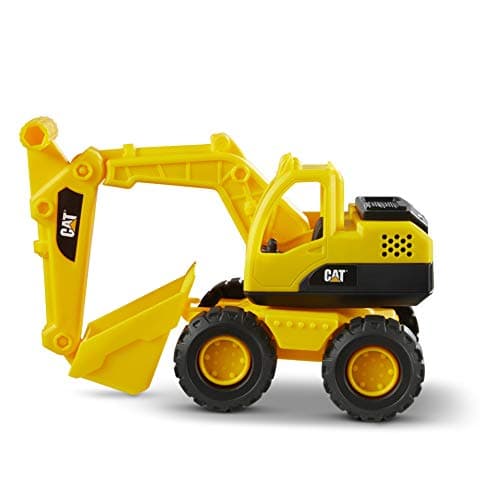 Cat Construction Fleet 10” Excavator Toy – Heavy‑Duty Plastic, Working Boom & Bucket, Free‑Rolling Wheels, Indoor/Outdoor Sandbox Vehicle for Toddlers & Kids Ages 2 +