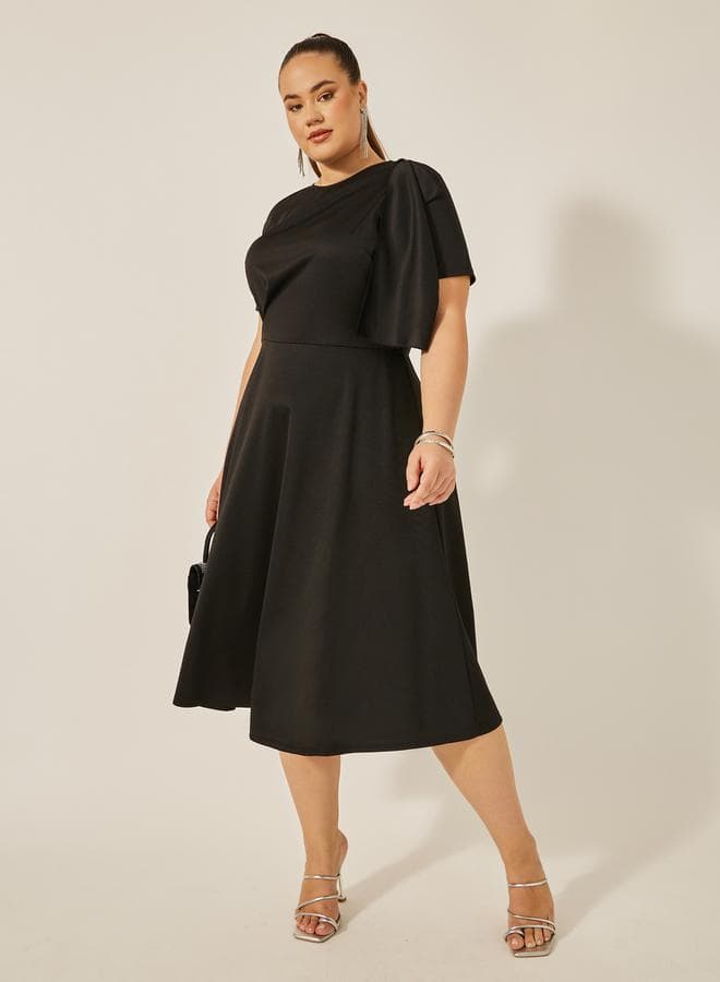 Asymmetric Flared Dress