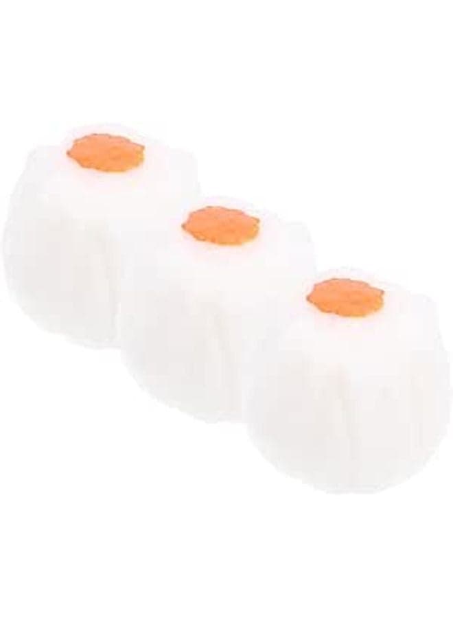 3PCS Cartoon Squire Squeeze Toy Stress Relief Simulation Shaomai Wear Resistant Smooth Texture