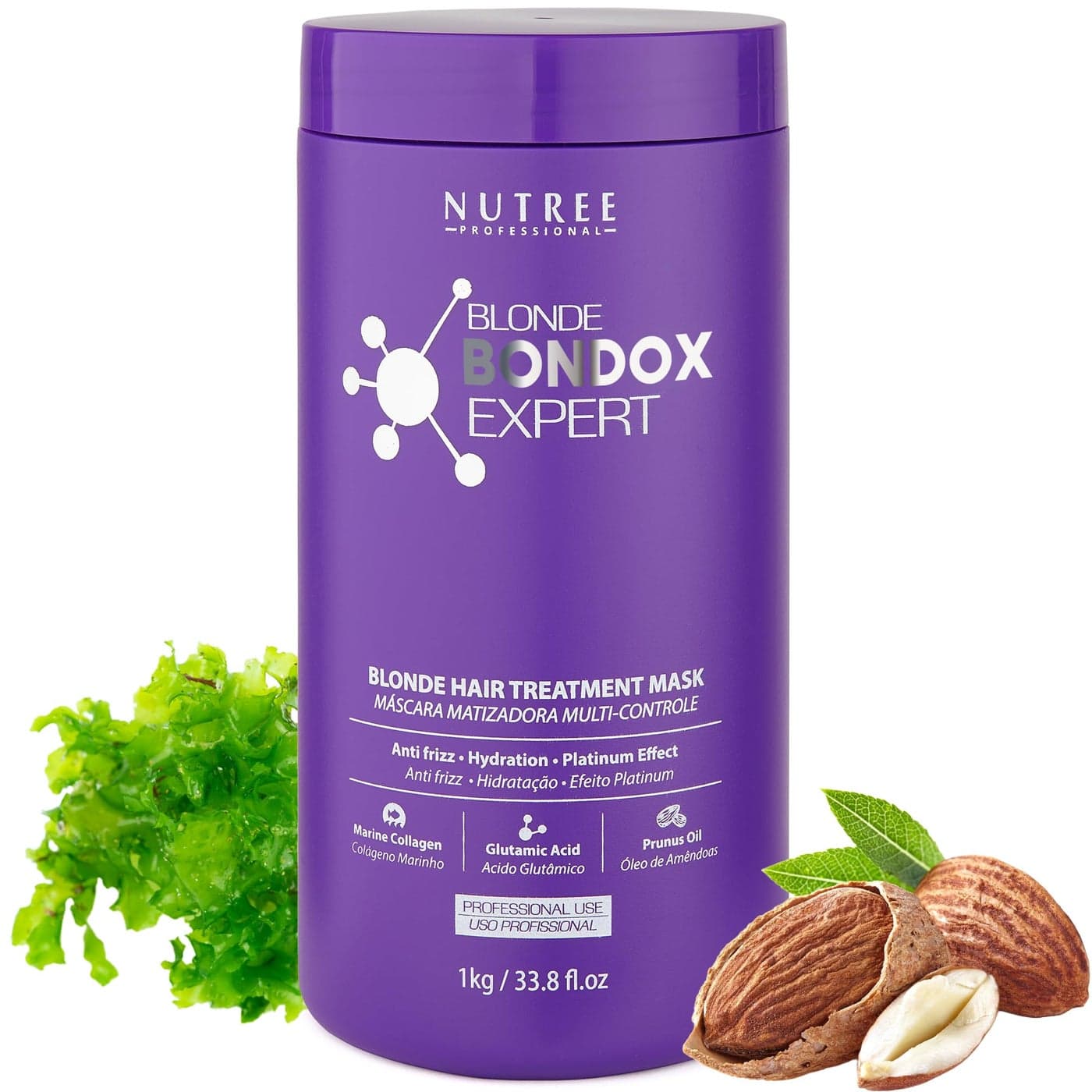 BLONDE BONDOX HAIR TREATMENT 338 oz Purple Hair Mask for Blondes Almond Oil Hair Repair Moisturizer Thermal Mask Results for up to 13 months FormaldehydeFree CrueltyFree
