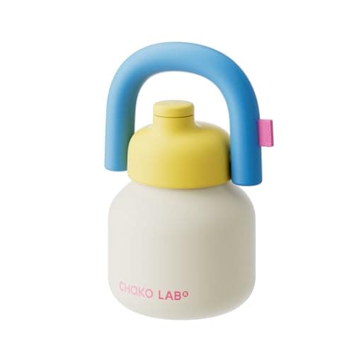 CHAKO LAB 33oz Insulated Water Bottle with Straw Handle Vacuum Ceramic Coated Liner for Coffee Tea Leakproof Reusable Flask Keeps Cold 36hCake