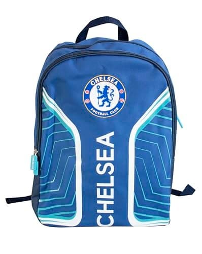 HyPro Chelsea FC Official Soccer Backpack FS Licensed Football Bag for Kids Adults Fans Ideal for School Gym Outdoor Training