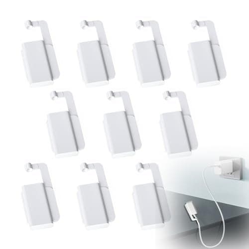 10 Pack Baby Proof Cord Covers Universal Electrical Outlet Protectors for Toddlers Pets USB Chargers TypeC Lightning Micro BiteProof ChildSafe Cable Organizers with Secure Locking Clasps