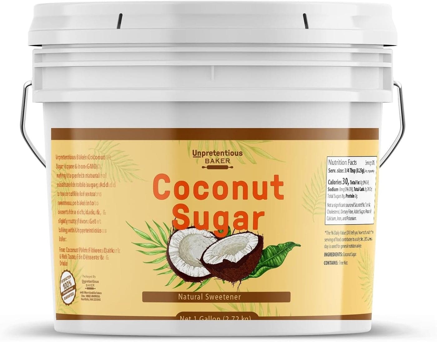 Unpretentious Coconut Sugar - 1 Gallon