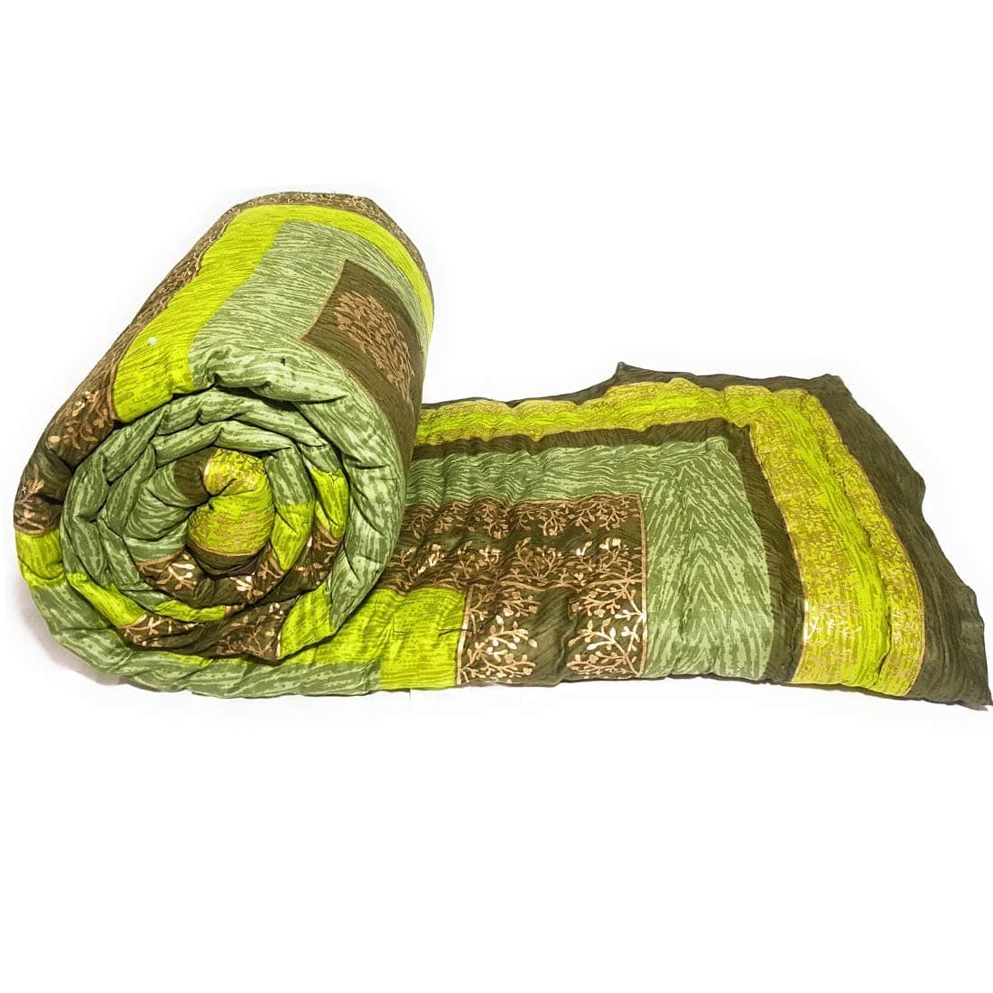 SVT Traditional Famous Jaipuri Beautiful Floral Print in Multi Green Jaipuri RajaiRazaiQuilt SingleSingle Bed QuiltComforterAC QuiltAC Comforter